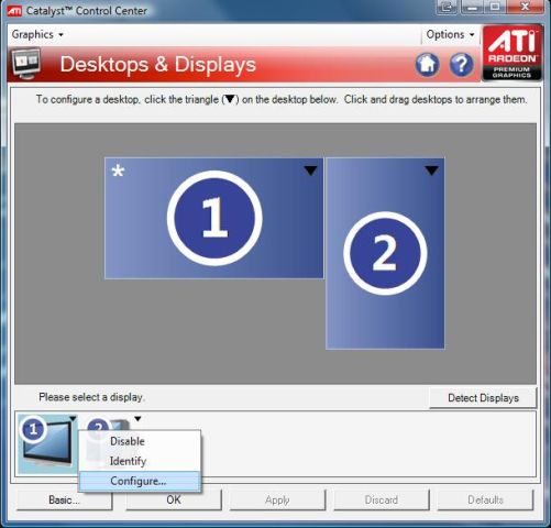 Настройка Ati Radeon Xpress