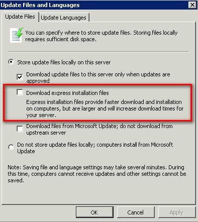 Event Id 7032 Windows Server Update Services Console