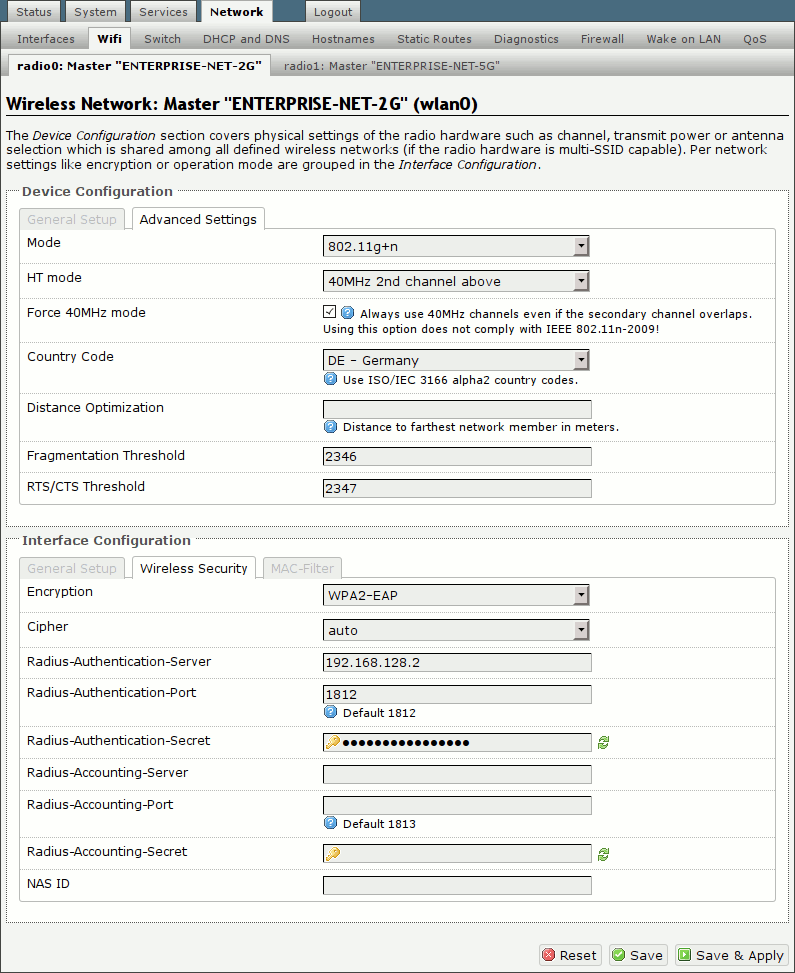 Openwrt настройка 2 провайдера