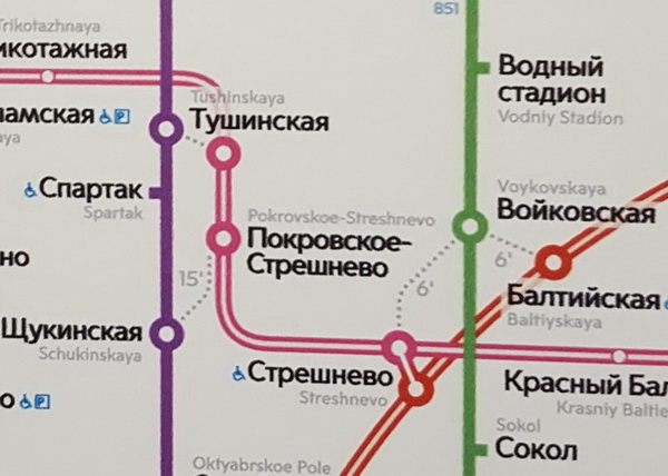 Метро стрешнево на схеме