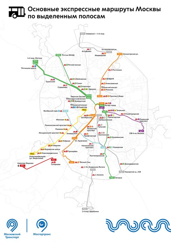 Карта автобусов москвы