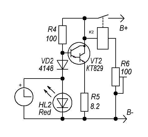 Схема включения кт829а