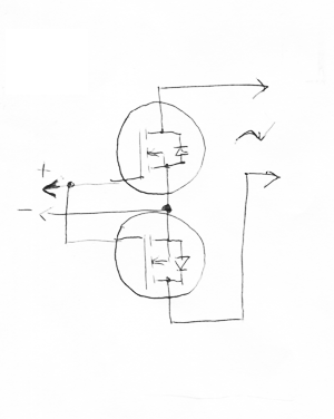 Схема смена полярности
